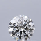 Diamante Naturale Taglio Brillante 0.46ct 3EX G IF - GIA - 4.97x4.99x3.01mm