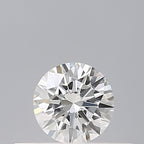 Diamante Naturale Taglio Brillante 0.19ct 3EX F IF - GIA - 3.69x3.71x2.28mm
