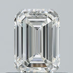 Diamante Naturale Taglio Smeraldo 0.7ct EX/EX F VVS1 - IGI - 6.07x4.19x2.82mm