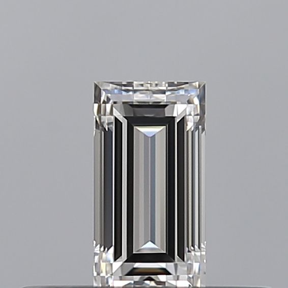 Diamante Naturale Taglio Baguette 0.24ct EX/EX E FL - GIA - 4.95x2.54x1.89mm