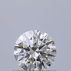 Diamante Naturale Taglio Brillante 0.45ct 3EX J VVS2 - GIA - 4.94x4.95x3.01mm