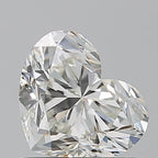 Diamante Naturale Taglio Cuore 0.91ct VG/EX J IF - GIA - 5.44x6.52x4.14mm