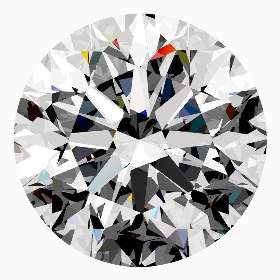 Diamante Naturale Taglio Brillante 0.4ct 3EX G VVS2 - IGI - 4.68x4.71x2.95mm