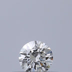 Diamante Naturale Taglio Brillante 0.19ct 3EX F IF - GIA - 3.7x3.71x2.28mm