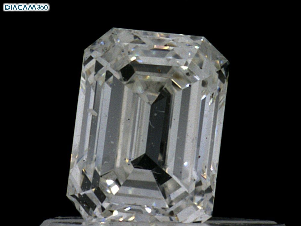 Diamante Naturale Taglio Smeraldo 0.43ct G/VG H VS2 - GIA - 5.01x3.71x2.44mm