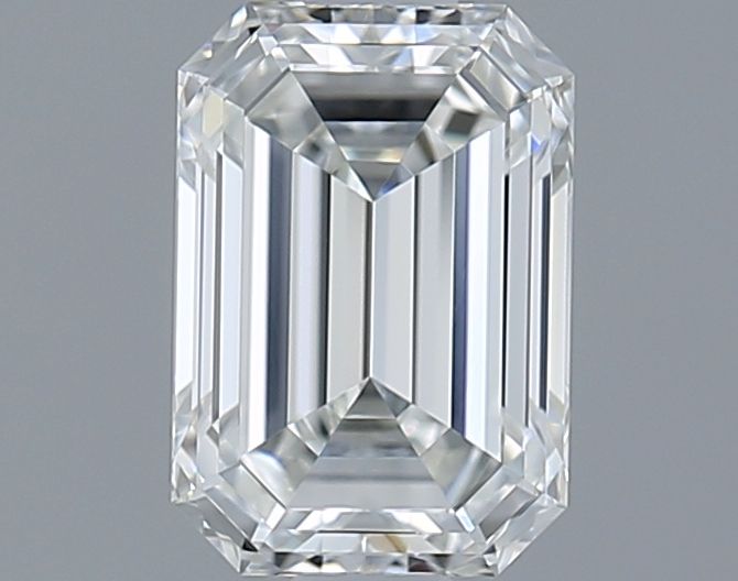 Diamante Naturale Taglio Smeraldo 1.08ct EX/EX G VVS1 - IGI - 7.08x4.9x3.21mm