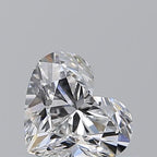 Diamante Naturale Taglio Cuore 0.51ct VG/EX E VVS1 - GIA - 4.77x5.64x3.36mm