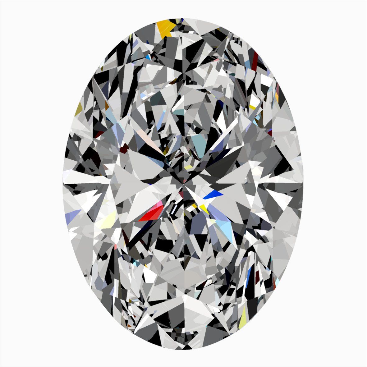 Diamante Naturale Taglio Ovale 0.34ct EX/EX H VS1 - IGI - 5.45x3.94x2.45mm