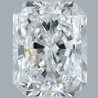 Diamante Naturale Taglio Radiant 1.4ct EX/EX E VS1 - GIA - 7.36x5.75x3.92mm