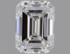 Diamante Naturale Taglio Smeraldo 0.32ct VG/EX D IF - GIA - 4.58x3.29x2.29mm