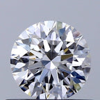 Diamante Naturale Taglio Brillante 0.53ct 3EX E VVS2 - GIA - 5.2x5.23x3.23mm