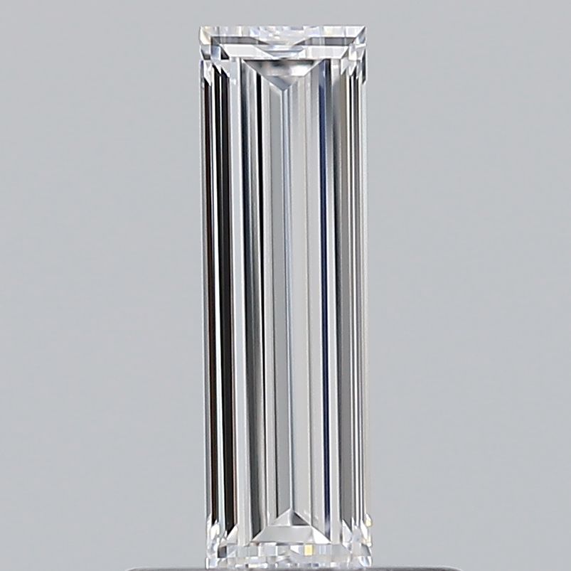 Diamante Naturale Taglio Baguette 0.5ct VG/EX D FL - GIA - 9.08x2.75x1.75mm