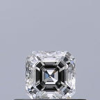 Diamante Taglio Smeraldo Quadrato 0.33ct EX/EX F IF - GIA - 3.88x3.87x2.59mm