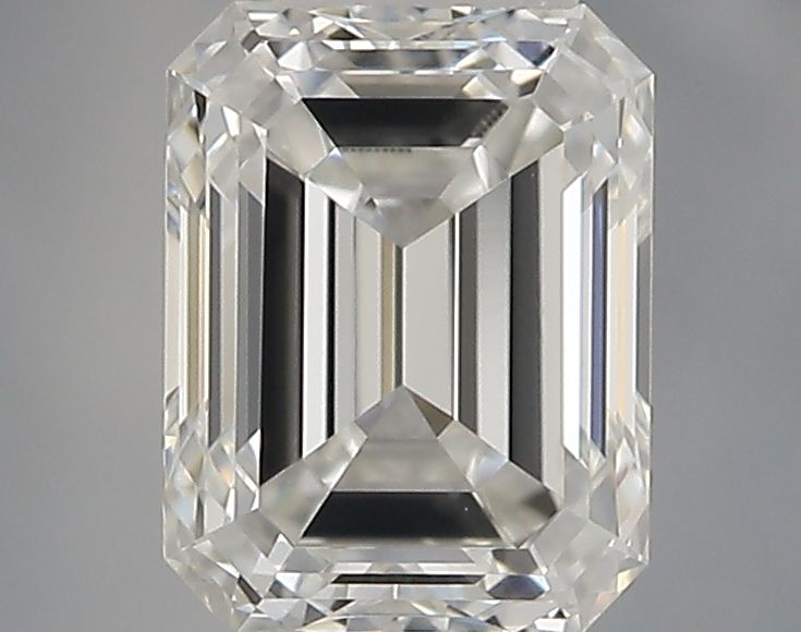 Diamante Naturale Taglio Smeraldo 0.57ct VG/EX E VVS1 - IGI - 5.26x4.02x2.82mm