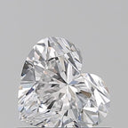 Diamante Naturale Taglio Cuore 0.55ct EX/VG D VVS2 - GIA - 5.15x5.79x3.24mm