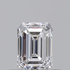 Diamante Naturale Taglio Smeraldo 0.5ct VG/EX D IF - GIA - 5.07x3.71x2.62mm