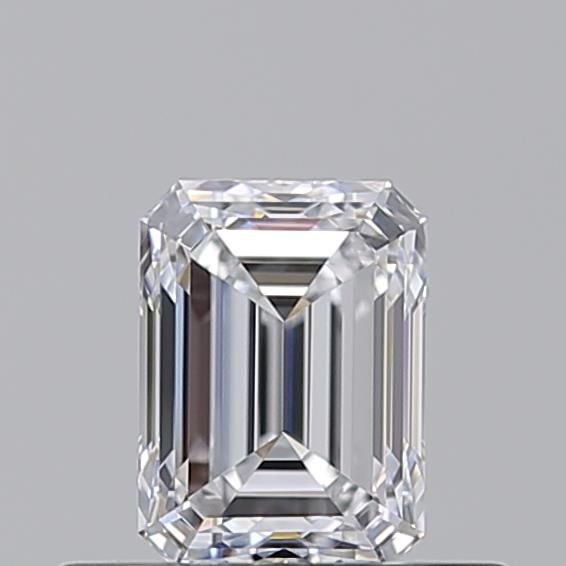 Diamante Naturale Taglio Smeraldo 0.5ct VG/EX D IF - GIA - 5.07x3.71x2.62mm