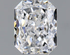 Diamante Naturale Taglio Radiant 0.9ct VG/VG D VS1 - GIA - 6.06x4.79x3.32mm
