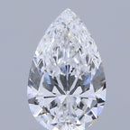 Diamante Naturale Taglio Goccia 0.62ct EX/EX D VVS1 - GIA - 7.81x4.89x2.79mm