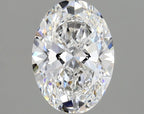 Diamante Naturale Taglio Ovale 1ct EX/EX E VVS2 - GIA - 7.88x5.68x3.45mm