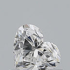 Diamante Naturale Taglio Cuore 0.5ct VG/VG E VS1 - GIA - 4.7x5.59x3.33mm