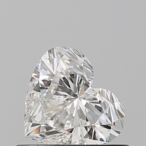 Diamante Naturale Taglio Cuore 0.5ct VG/VG H IF - GIA - 4.83x5.5x3.28mm