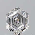 Diamante Naturale Taglio Esagonale 0.72ct EX/EX E VVS2 - GIA - 6.49x4.84x3.16mm