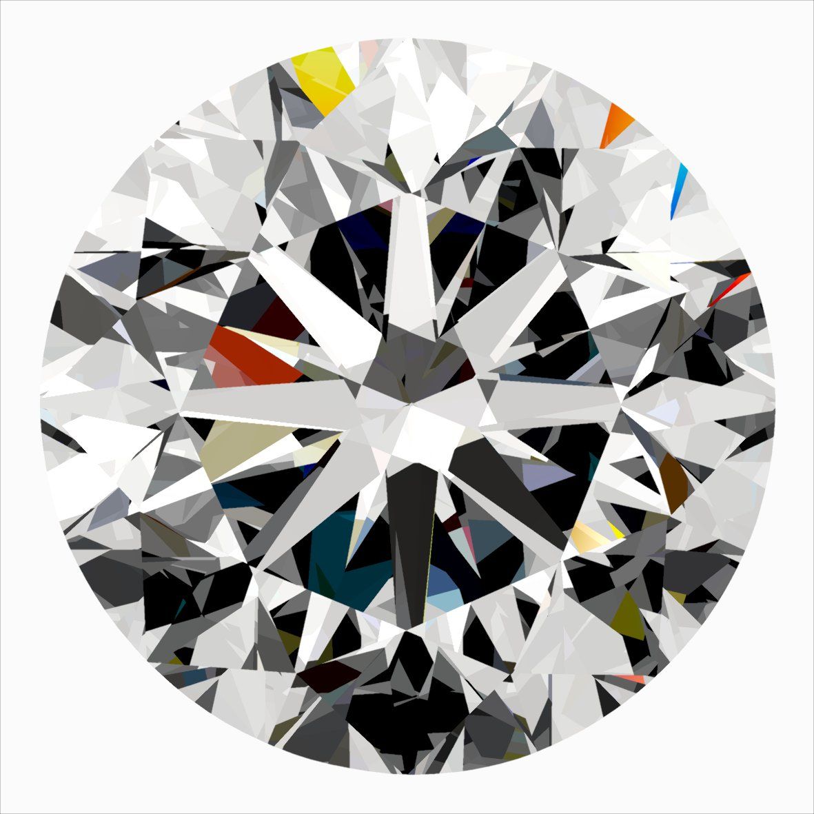 Diamante Naturale Taglio Brillante 0.3ct G/EX/EX H VS1 - IGI - 4.09x4.13x2.68mm