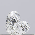 Diamante Naturale Taglio Cuore 0.19ct VG/VG I VVS1 - GIA - 3.34x3.98x2.48mm