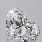 Diamante Naturale Taglio Cuore 0.9ct VG/VG D VVS1 - GIA - 5.61x6.66x4.21mm
