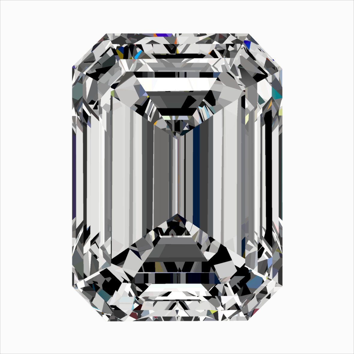 Diamante Naturale Taglio Smeraldo 0.31ct EX/EX G VVS2 - IGI - 4.45x3.26x2.23mm