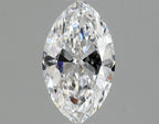 Diamante Naturale Taglio Marquise 0.59ct EX/VG D VVS1 - GIA - 8.1x4.6x2.68mm