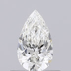 Diamante Naturale Taglio Goccia 0.34ct VG/VG H VVS1 - GIA - 6.54x3.76x2.4mm
