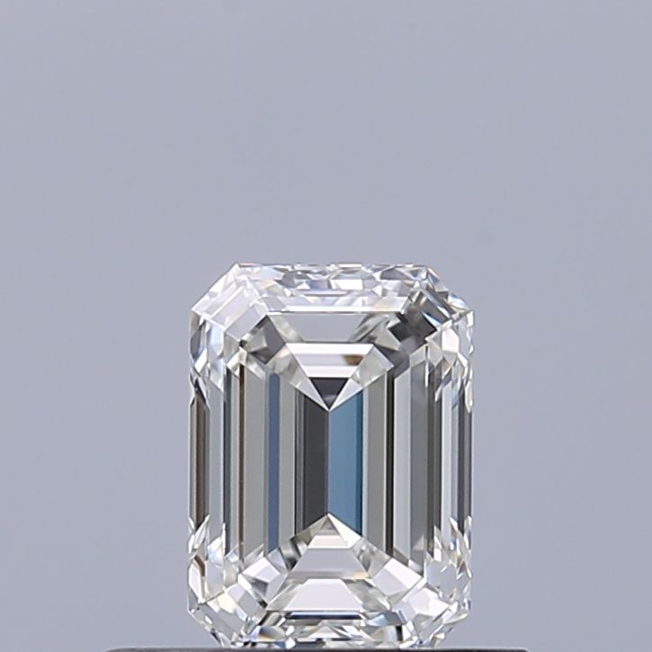 Diamante Naturale Taglio Smeraldo 0.5ct EX/EX E VVS1 - IGI - 5.25x3.78x2.62mm