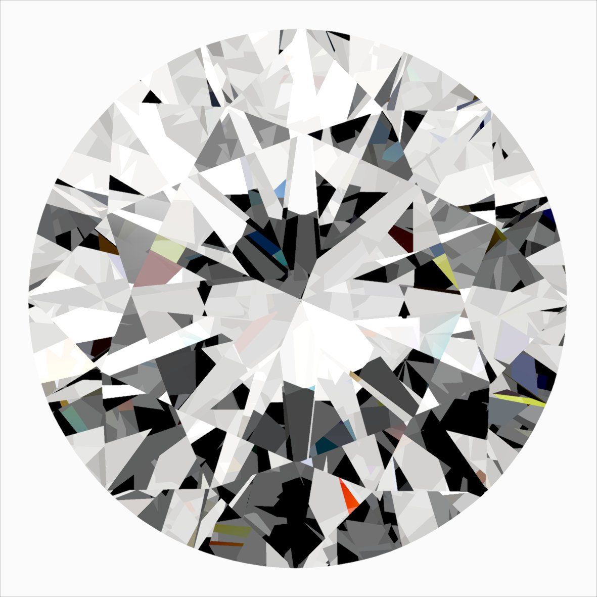 Diamante Naturale Taglio Brillante 0.3ct VG/EX/EX F VVS1 - IGI - 4.3x4.34x2.63mm