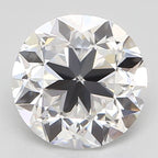 Diamante Naturale Taglio Brillante 1.01ct G/G/EX E VVS2 - GIA - 6.07x6.18x4.03mm