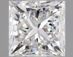 Diamante Naturale Taglio Princess 1.01ct VG/EX F VVS2 - GIA - 5.31x5.29x4.01mm