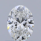 Diamante Naturale Taglio Ovale 0.51ct EX/EX F VVS2 - GIA - 6.31x4.6x2.85mm