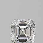 Diamante Naturale Taglio Asscher 0.5ct VG/EX E VVS2 - GIA - 4.42x4.36x2.94mm