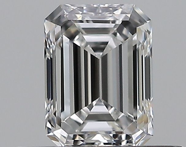 Diamante Naturale Taglio Smeraldo 0.41ct VG/EX E VVS2 - GIA - 4.99x3.67x2.42mm
