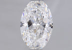 Diamante Naturale Taglio Ovale 0.64ct EX/EX F VVS1 - GIA - 7.36x4.74x2.85mm