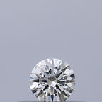 Diamante Naturale Taglio Brillante 0.19ct 3EX F VVS1 - IGI - 3.71x3.73x2.28mm