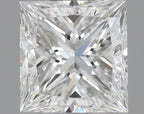 Diamante Naturale Taglio Princess 0.5ct VG/EX E VS2 - GIA - 4.6x4.41x3.18mm