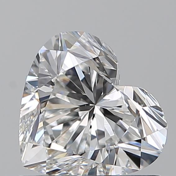 Diamante Naturale Taglio Cuore 0.91ct EX/EX F VS1 - GIA - 5.97x6.65x3.9mm