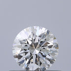 Diamante Naturale Taglio Brillante 0.5ct 3EX D VVS1 - IGI - 5.05x5.08x3.16mm