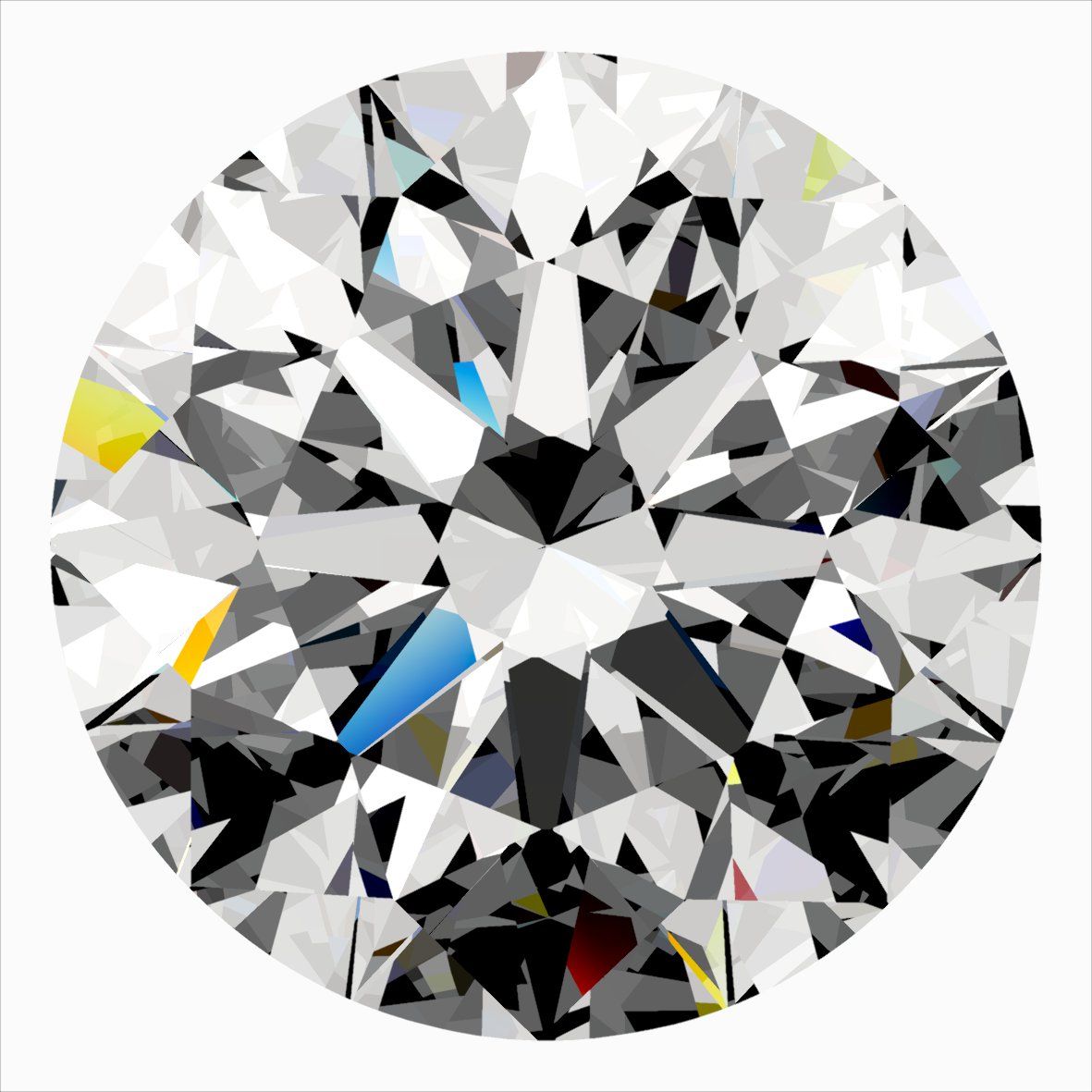 Diamante Naturale Taglio Brillante 0.3ct 3EX F VVS1 - IGI - 4.3x4.31x2.69mm