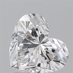 Diamante Naturale Taglio Cuore 1.5ct EX/EX E VVS2 - GIA - 6.91x7.86x4.7mm