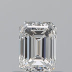 Diamante Naturale Taglio Smeraldo 0.5ct VG/G F VS1 - GIA - 5.25x3.81x2.68mm