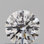 Diamante Naturale Taglio Brillante 0.42ct 3EX D VS2 - GIA - 4.84x4.81x2.96mm