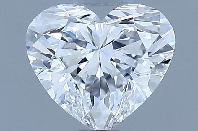 Diamante Naturale Taglio Cuore 0.57ct EX/EX D IF - GIA - 5.04x5.73x3.41mm